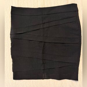 Elegant Black Mini Pencil Skirt